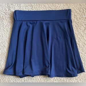 Navy Blue Flowy Athletic Skirt